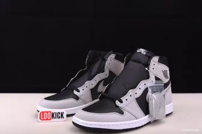 White Grey 1 Jordan Light Smoke Air 555088-035 High Retro Black 0605